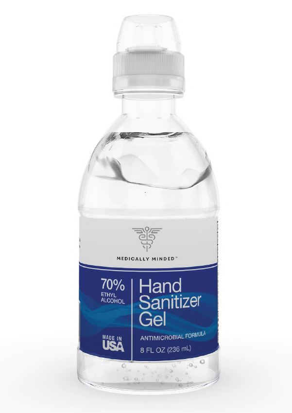 Plain Hand Sanitizer | Antibacterial Gel 8 fl oz
