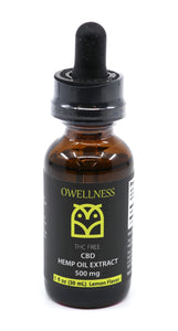 Owellness Pharma Grade 100% THC Free Hemp Oil Extract CBD Tincture Lemon Flavor